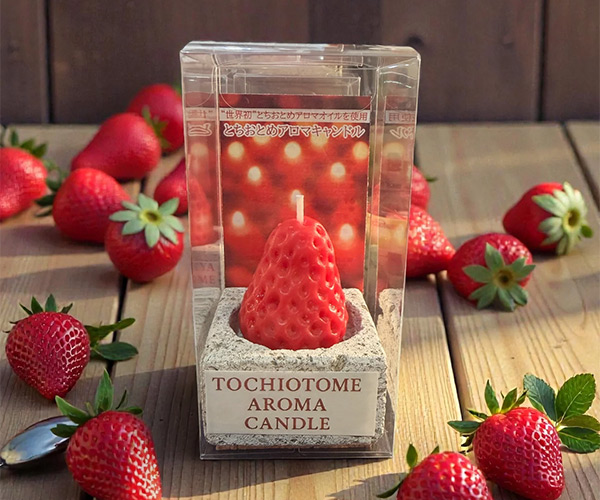 とちおとめアロマキャンドル 赤ver.